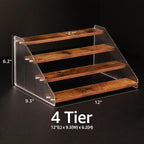 nianfeng Tiered Spice Rack, 4-Tier Spice Pantry Kitchen Cabinet Organizer - Image 2