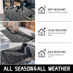 Yimobra Large Door Mat 47x32, All-Weather Waterproof Non-Slip Welcome Matt - Image 5
