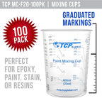 TCP Global 20 oz. Graduated Plastic Mixing Cups - Image 2