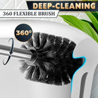 Stylish Stainless Steel Toilet Brush and Holder Set - Image 7