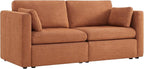 CHITA Small Modular Sectional Fabric Sofa Set, Extra Comfty Loveseat Cloud Couch - Image 3