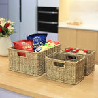 HOONEX Large Wicker Baskets for Storage, Seagrass Baskets - Image 3