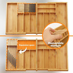 BAMEOS Expandable Silverware Drawer Organizer - Image 3