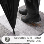 Kitinjoy Indoor Outdoor Door Mat, 59x20 Non-Slip Absorbent Dirt Trapper - Image 2