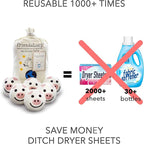 Friendsheep Wool Dryer Balls 6 Pack XL Organic Premium Reusable Cruelty Free - Image 3