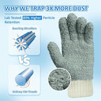 MIG4U Microfiber Dusting Gloves House Reusable Cleaning Glove - Image 2