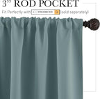 RYB HOME Small Window Curtains, Thermal Insulated Privacy Curtains and Drapes - Image 2