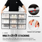 Kuject 15 Pack Shoe Storage Boxes, Connect Left and Right Shoe Boxes Case - Image 5