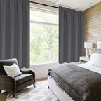 DWCN Kitchen Curtains for Small Windows 45 Inch Length 2 Panels Set, Solid - Image 3