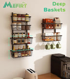 12 Inch Wide Narrow Over The Door Pantry Organizer, Pantry Organization and - Image 5