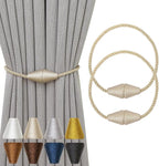 Magnetic Curtain Tiebacks 2 Pack Outdoor Rope Curtain Tie Backs Decorative by CurtainTiebacks