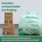 Compostic Home Compostable Trash Bags, 3 Gallon Small Kitchen Rubbish Bags - Image 6