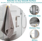 Suction Cup Hooks for Shower, Wreath Hanger for Front Door, Removable No Drill - Image 8