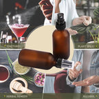 Amber Glass Small Spray Bottles 2 oz 24 Packs, Fine Mist Sprayer Pretty Finish - Image 6