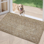 REFETONE Indoor Doormat, Front Door Mat 32"x40" Absorbent Rubber Backing Non by Refetone