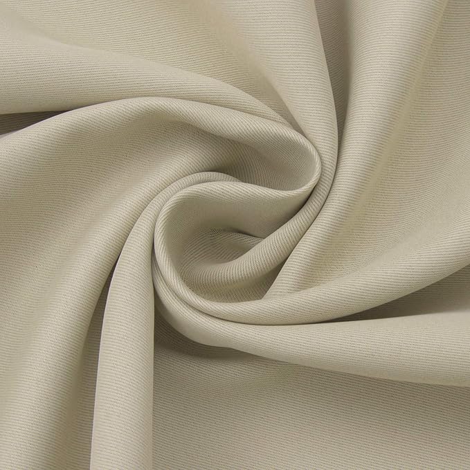 BGment Beige Blackout Curtains 40 Inches Long - Image 7