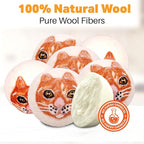 Wool Dryer Balls Organic Felt 6 Pack Laundry Fabric Softener, Extra Large - Image 6