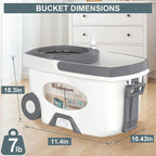 Mop and Bucket with Wringer Set, Spin Mop and Bucket System, Mops - Image 8