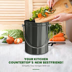 Utopia Kitchen Compost Bin for Kitchen Countertop, 1.3 Gallon Compost Bucket - Image 6