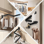 Wall Mounted Collapsible Clothes Drying Rack, Space-Saving Laundry Drying Rack - Image 5
