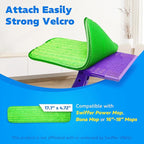 3 Pack Reusable Microfiber Mop Pads, Compatible - Image 2