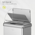 EKO Vintage 50L / 13.2 Gallon Motion Sensor Trash Can, Dual Compartment 32L + - Image 6