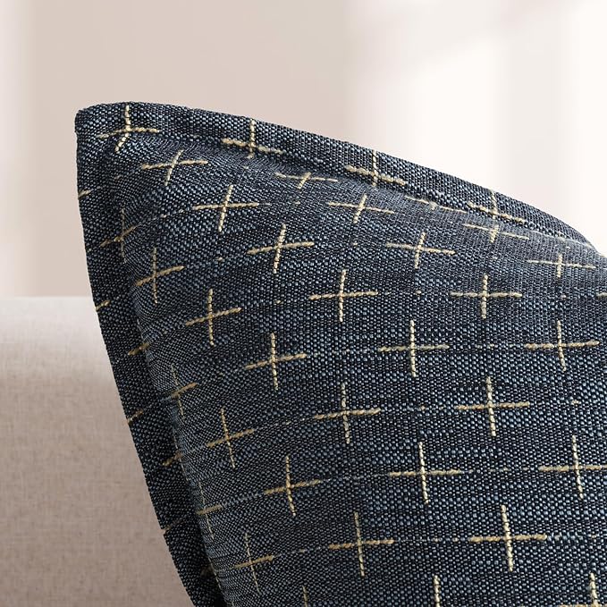 ZWJD Pillow Covers 16x16 Set of 2 Soft Polyester Textured Pillow Covers - Image 2