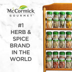 McCormick Gourmet Three Tier Wood 24 Piece Organic Spice Rack Organizer - Image 16