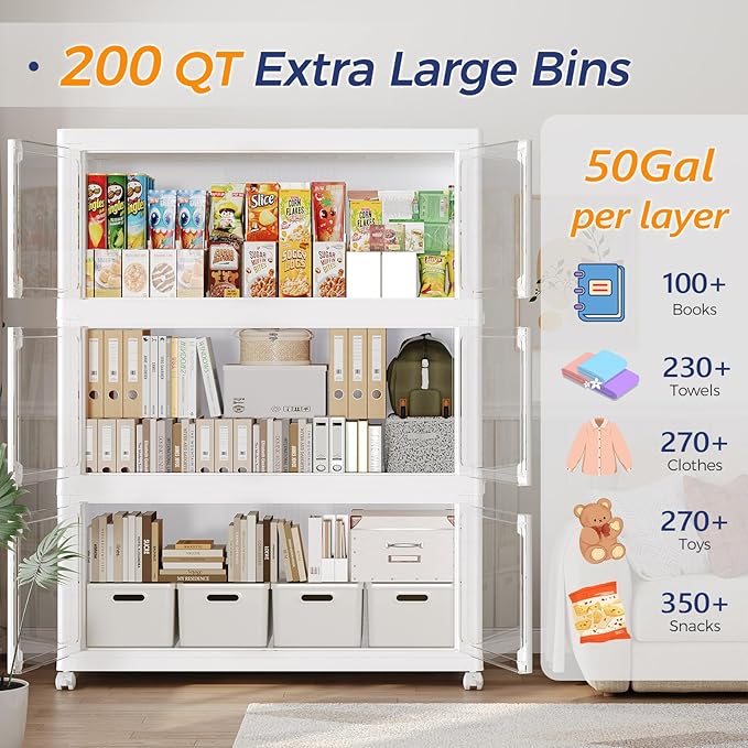 800Qt Stackable Storage Bins - Image 3
