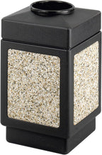 Safco Canmeleon Trash Can, 38 Gallons, Indoor and Outdoor Use, Open Top by SafcoProducts