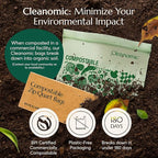 Cleanomic Compostable* Quart Size Food Storage Bags Freezer and Leak Proof - Image 4