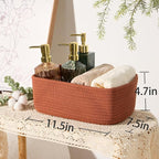 Small Storage Baskets for Organizing | Closet Organizer Bins | Shelf Toy Basket - Image 3