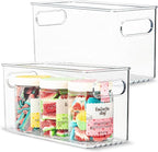 Plastic Food Storage 2 Pack Clear Container Bin by primebox