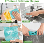 10counts Non Scratch Wire Dishcloth Multipurpose Wire Dishwashing Rag - Image 4