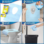 20 Pack XL Disposable Toilet Seat Covers – Waterproof Toilet Cover Sheets - Image 5