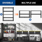 BILT HARD Garage Shelving 3000 LBS 36" W x 18" D x 72" H, Heavy Duty 5-Tier - Image 4
