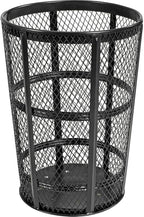 Global Industrial Outdoor Metal Trash Container Black, 48 Gallon by GlobalIndustrial