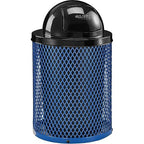 Global Industrial 36 Gallon Outdoor Steel Trash Can - Image 5