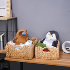 Set of 2 Scalloped Edge Wicker Storage Basket - Image 2