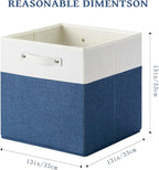 13 x 13 Inch Fine Linen Storage Bins - Image 3