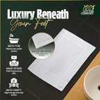 Pearl Linens Pack of 6 100% Cotton Bath Mat 18x25 inches, Soft & Absorbent - Image 5