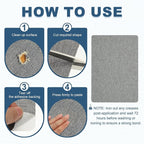 PATIKIL 8x11 Inch Linen Repair Patches, Light Gray - Image 4