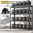 REIBII 40" W Garage Shelving 2240 LBS Storage Shelves Adjustable Metal Shelving - Image 3
