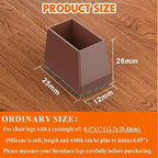 Rectangle Chair Leg Protectors for Hardwood Floors - Image 2