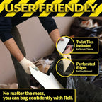 Reli. Contractor Garbage Bags 55 Gallon | 20 Trash Bags | Heavy Duty | Black - Image 4