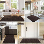 hicorfe Front Door Mat Outside Entrance, Stain and Fade Resistant, Non Slip - Image 2