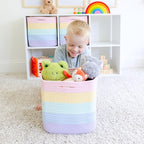 NaturalCozy Storage Cubes 11 Inch Cotton Rope Woven Baskets - Image 9