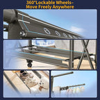 Heavy Duty Rolling Clothing Rack - Image 6