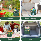 Qivine 17L Cleaning Caddy with Handle, Cleaning Supply Caddy Foldable Cleaning - Image 6