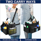 Cleaning Caddy Bag, Large Cleaning Supplies Organizer - Image 5